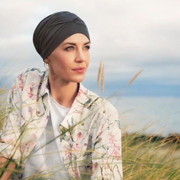 Hoc B. B. Becca turban, Steel Grey