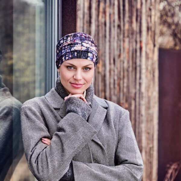 Christine Yoga turban printed, Tie dye dusk