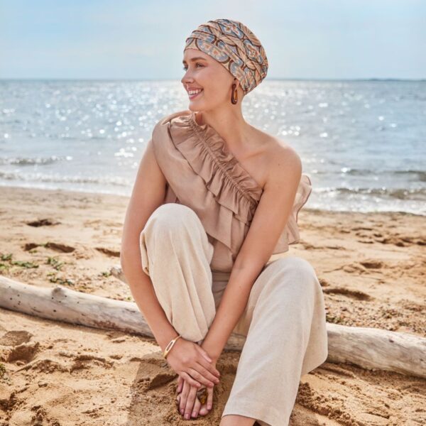 HOC Yoga turban linen, Touch of Gold